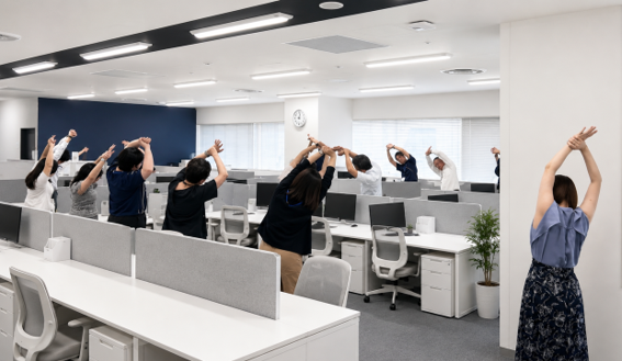 朝礼時の体操